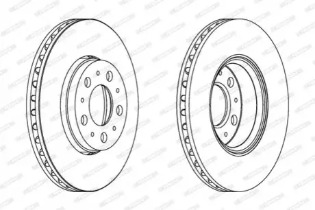 Тормозной диск FERODO DDF1163C