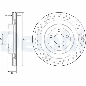 Тормозной диск Delphi BG9223C