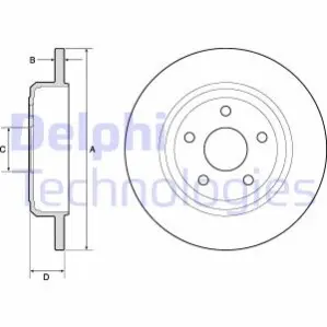 Гальмiвнi диски Delphi BG4772C