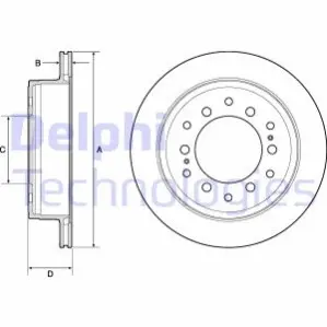 Гальмiвнi диски Delphi BG4747C