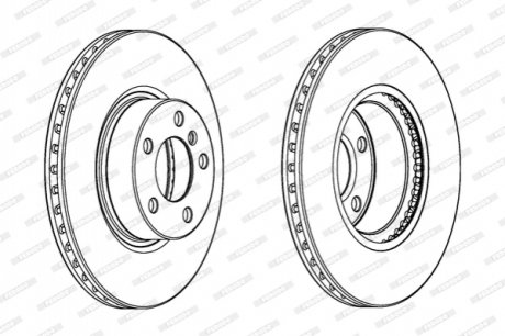 Гальмівний диск FERODO DDF2314C1