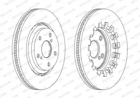 Диск гальмівний FERODO DDF2268C