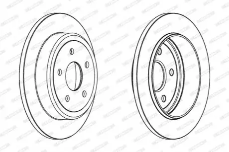Тормозной диск FERODO DDF1813C