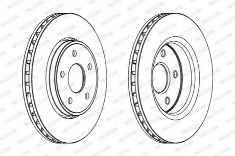 Диск гальмівний FERODO DDF1593C1