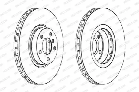 Тормозной диск FERODO DDF1713C1