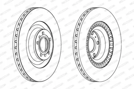 Тормозной диск FERODO DDF1572C1