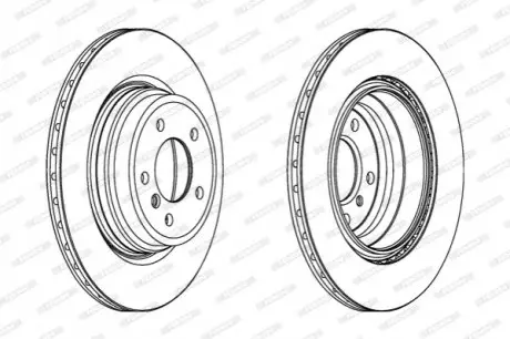 Гальмівний диск FERODO DDF1550C1