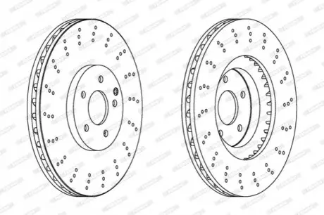 Тормозной диск FERODO DDF1650C1