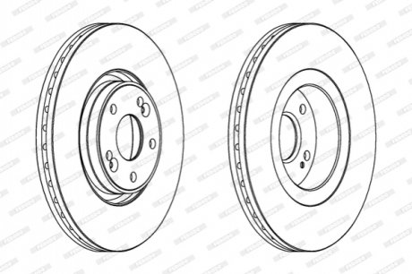 Тормозной диск FERODO DDF1511C1