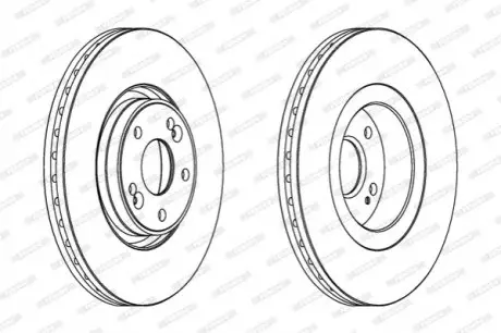 Тормозной диск FERODO DDF1511C1