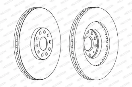 Тормозной диск FERODO DDF1504C1
