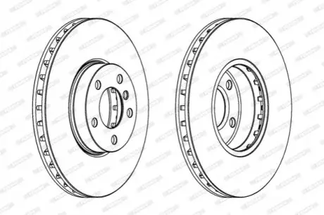 Тормозной диск FERODO DDF1714C1