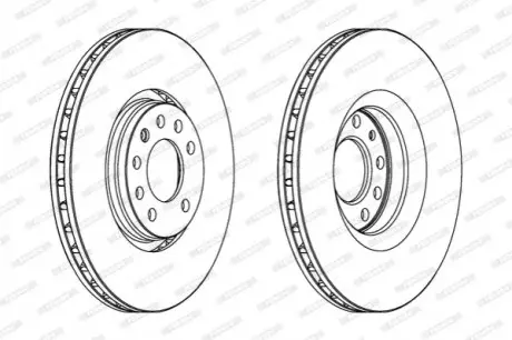 Тормозной диск FERODO DDF1237C1