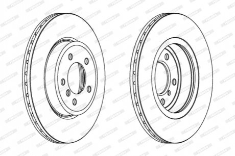 Тормозной диск FERODO DDF1174C1