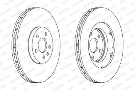 Тормозной диск FERODO DDF1665C1