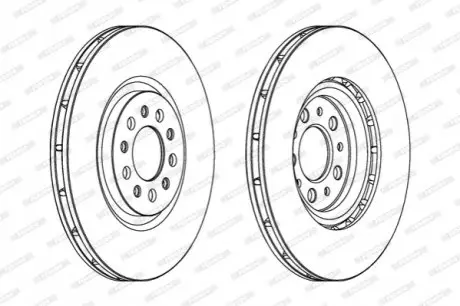 Тормозной диск FERODO DDF1455C1