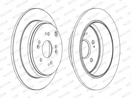 Тормозной диск FERODO DDF1860C