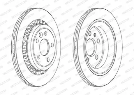 Диск гальмівний FERODO DDF1802C