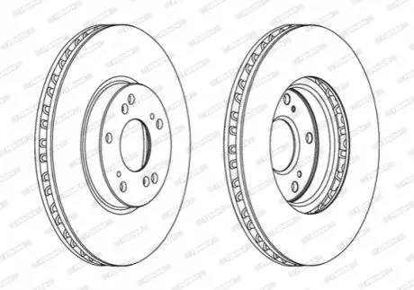 Диск гальмівний FERODO DDF1775C