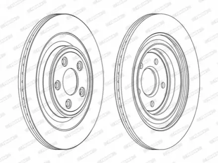 Тормозной диск FERODO DDF1703C