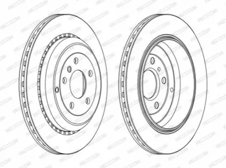 Тормозной диск FERODO DDF1531C