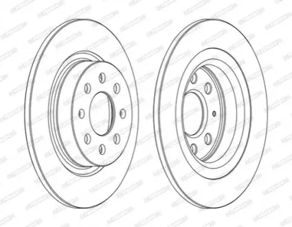 Диск гальмівний FERODO DDF1299C