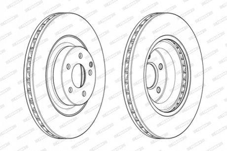 Тормозной диск FERODO DDF1905C1