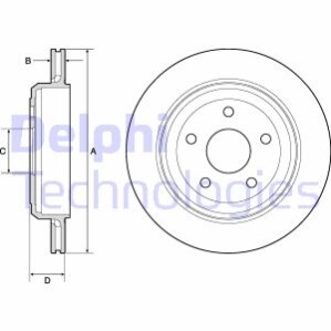 Гальмівний диск Delphi BG4802C