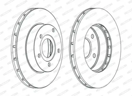 Диск гальмівний FERODO DDF1169C