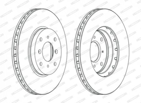 Гальмівний диск FERODO DDF1119C