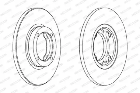 Гальмівний диск FERODO DDF1076C