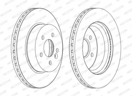 Гальмівний диск FERODO DDF1036C
