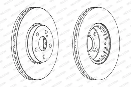 Тормозной диск FERODO DDF1575C