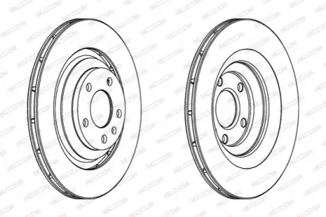 Диск гальмівний FERODO DDF1240C