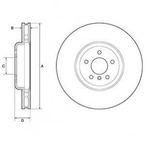 Тормозной диск Delphi BG9160C (фото 1)