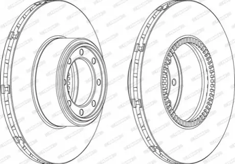 Фото гальмівний диск FERODO FCR321A Гальмівний диск FERODO FCR321A