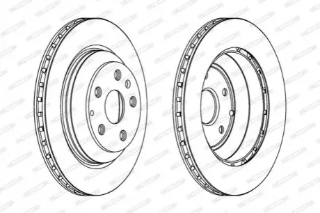 Диск тормозной FERODO DDF1855C1