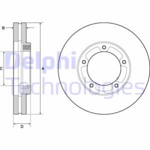 Гальмівний диск Delphi BG9139