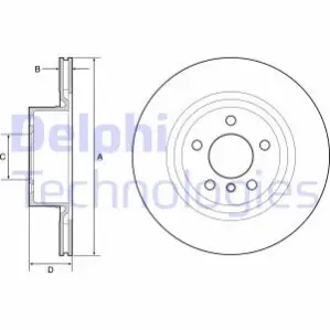Гальмівний диск Delphi BG4644C