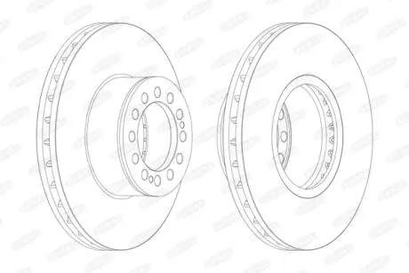 Фото гальмівний диск BERAL BCR214A Гальмівний диск BERAL BCR214A