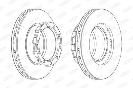 Гальмівний диск BERAL BCR168A