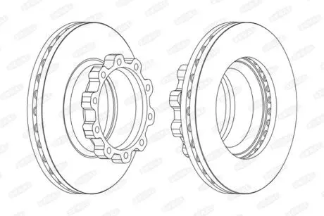 Тормозной диск, SCANIA BERAL BCR170A