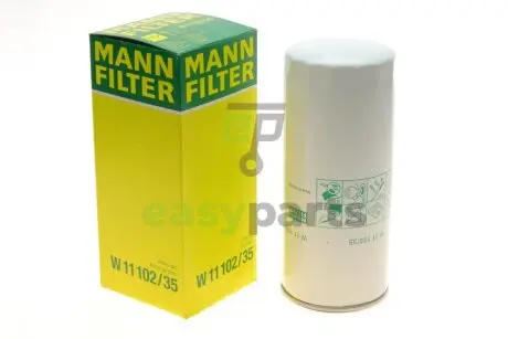 Фільтр масляний Renault Magnum 12.0/16.5 90-05/Major 12.0 90-96/Premium 6.2/9.8/11.0 96-06 MANN W1110235