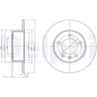 Гальмiвнi диски Delphi BG4320