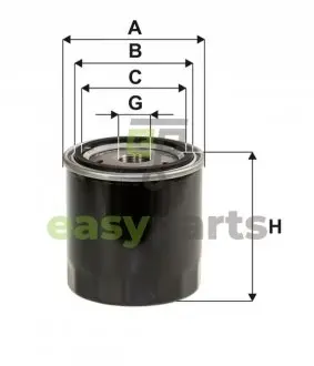 Фільтр масляний Renault Megane III/Laguna III 1.9dCi/3.0dCi 08- WIX FILTERS WL7482