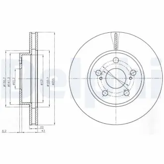 Гальмiвнi диски Delphi BG4269