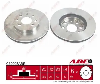 Диск тор пер Nu 96312559/96238672 ABE C30005ABE
