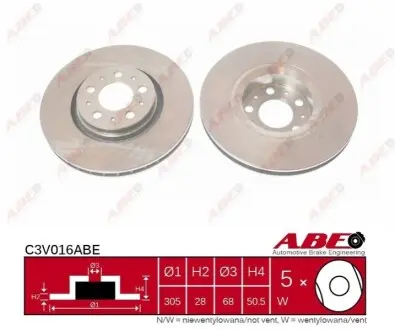 Тормозной диск ABE C3V016ABE
