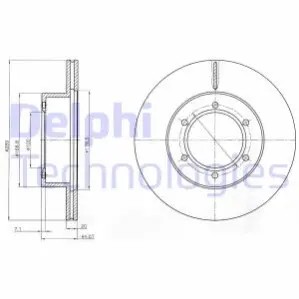 Тормозной диск Delphi BG2495