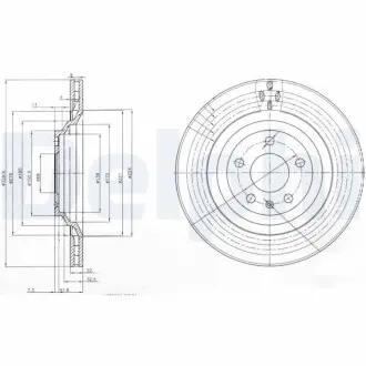 Гальмiвнi диски Delphi BG3991